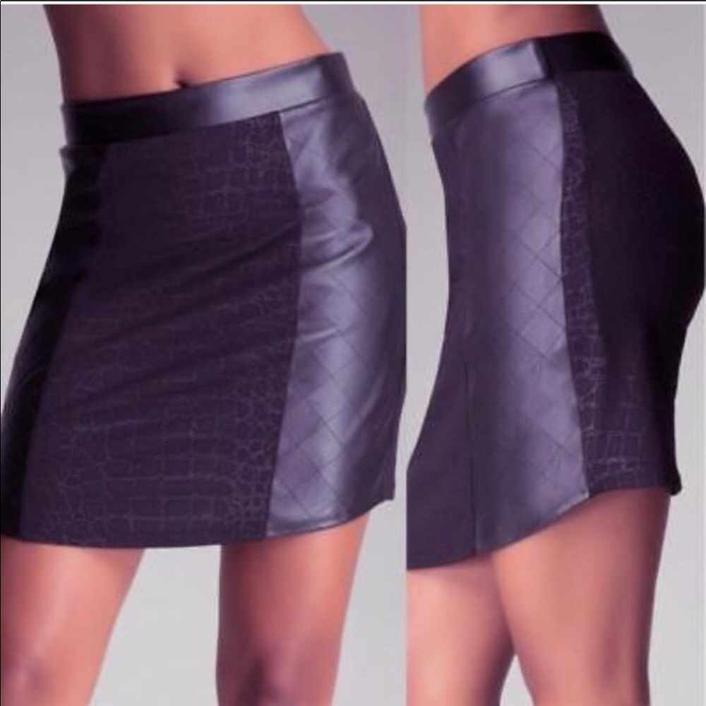 High waisted Bebe mini skirt